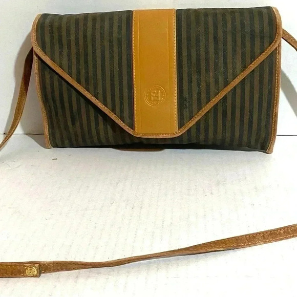 Fendi vintage coated canvas crossbody handbag - Picture 1 of 16